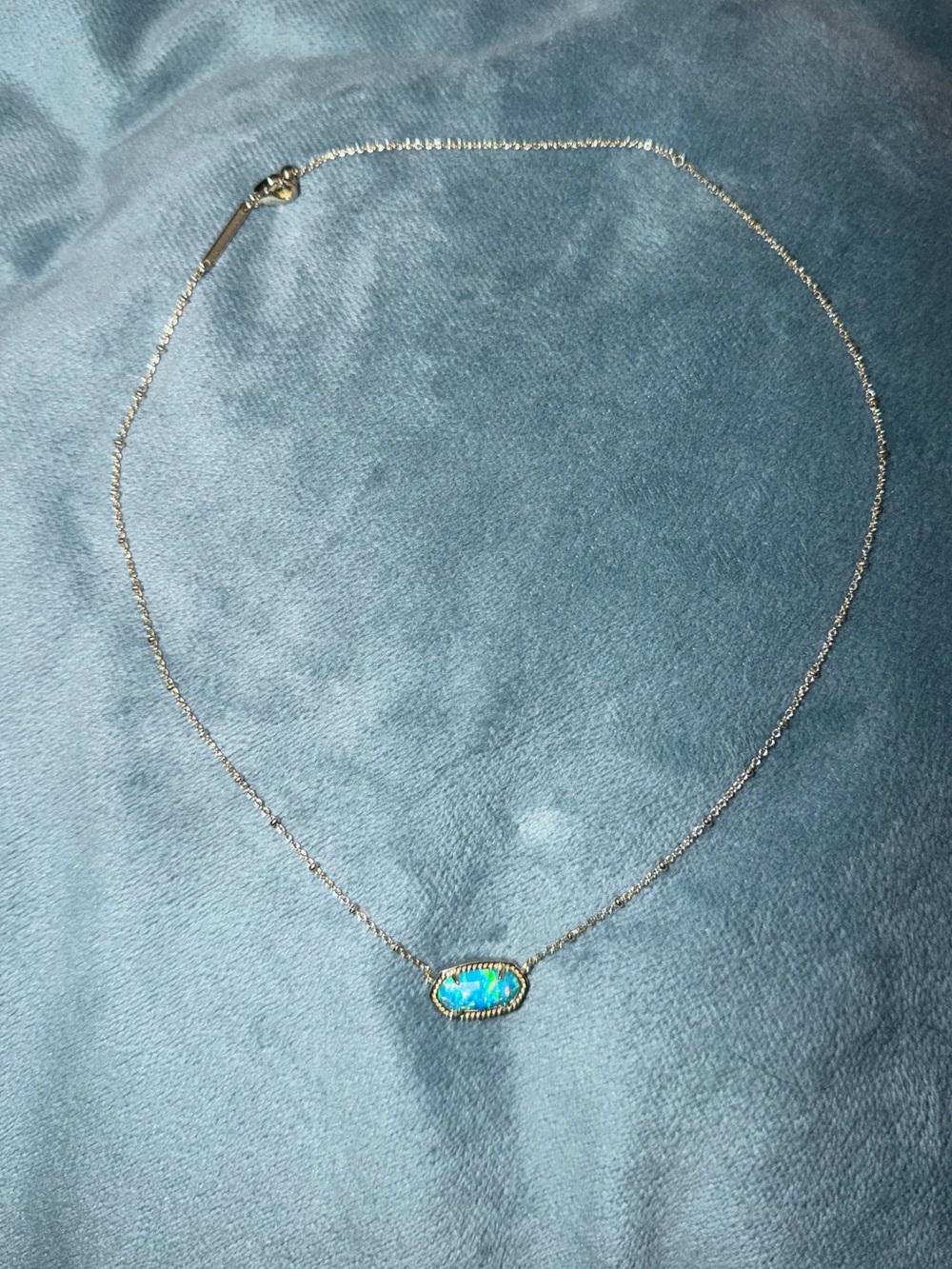 Kendra Scott Blue Opal Pendant Necklace